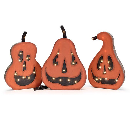 ASSORTED LIGHT UP JACK O LANTERNS