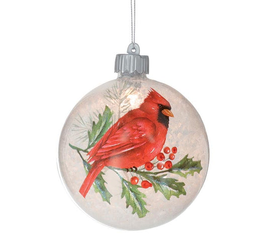 LIGHT UP CARDINAL CHRISTMAS ORNAMENT