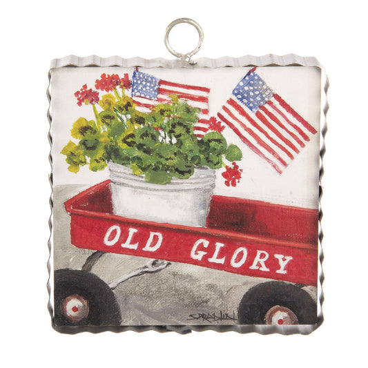 Mini Patriotic Wagon Print