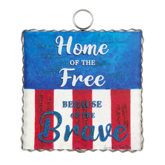 Mini Free & Brave Print