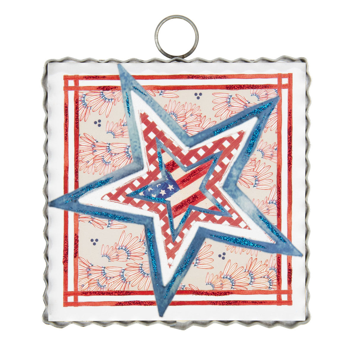 Mini Patriotic Star In a Star Print