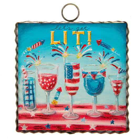 Min "Let's Get Lit!" Print