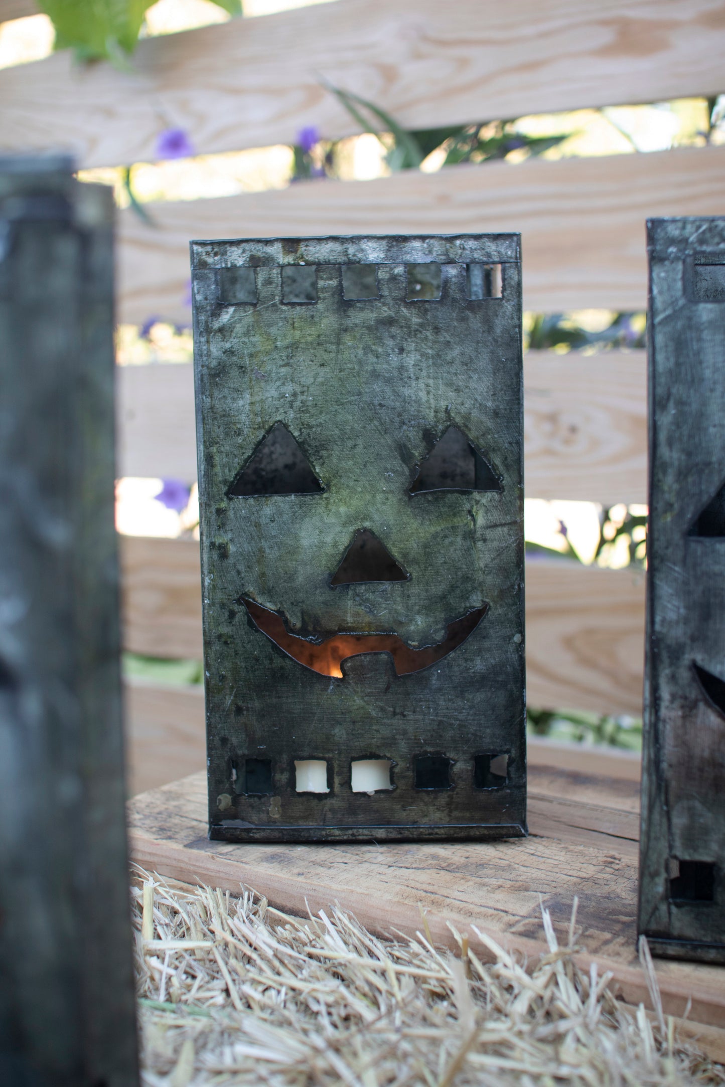 Tin Bag Jack-O-Lantern Luminary