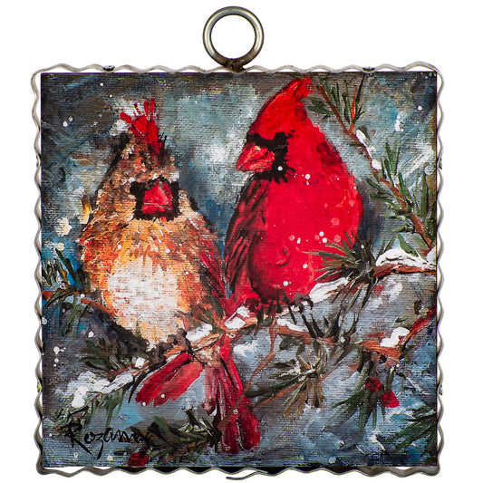 Mini Cardinal Pair Print