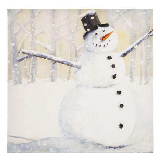 Gallery Snowy Snowman Canvas