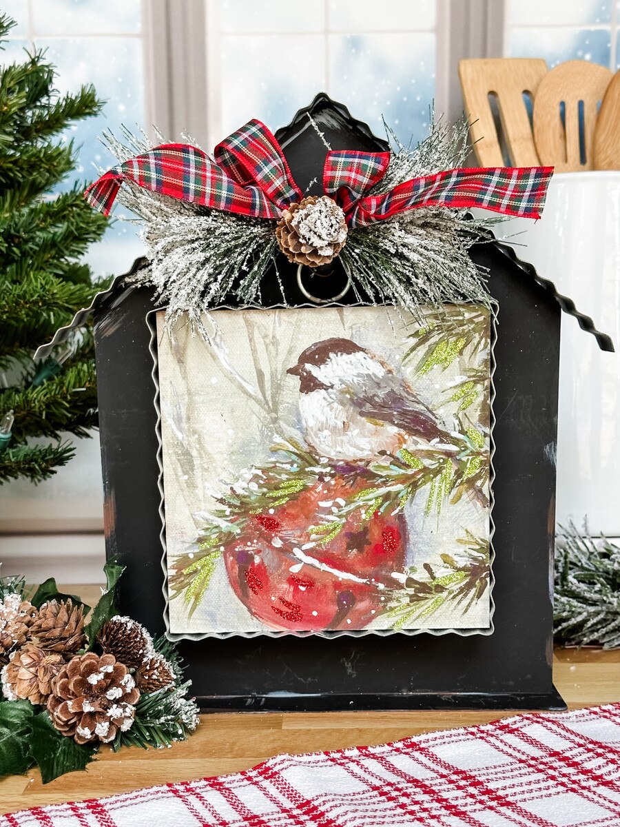 Mini Jingle Bell Chickadee Print