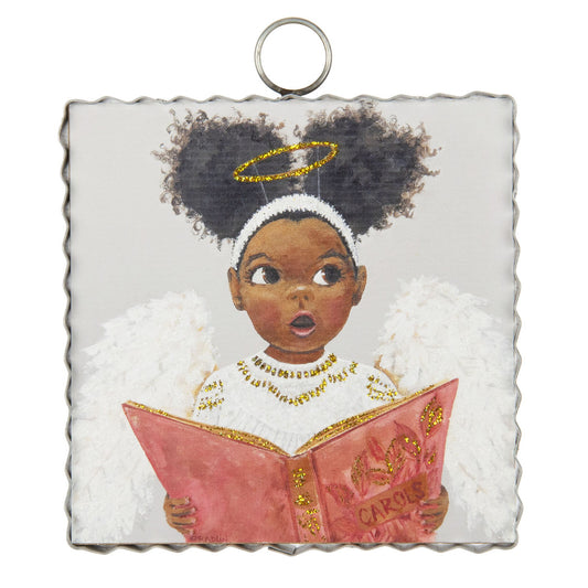 Mini Caroling Angel Print