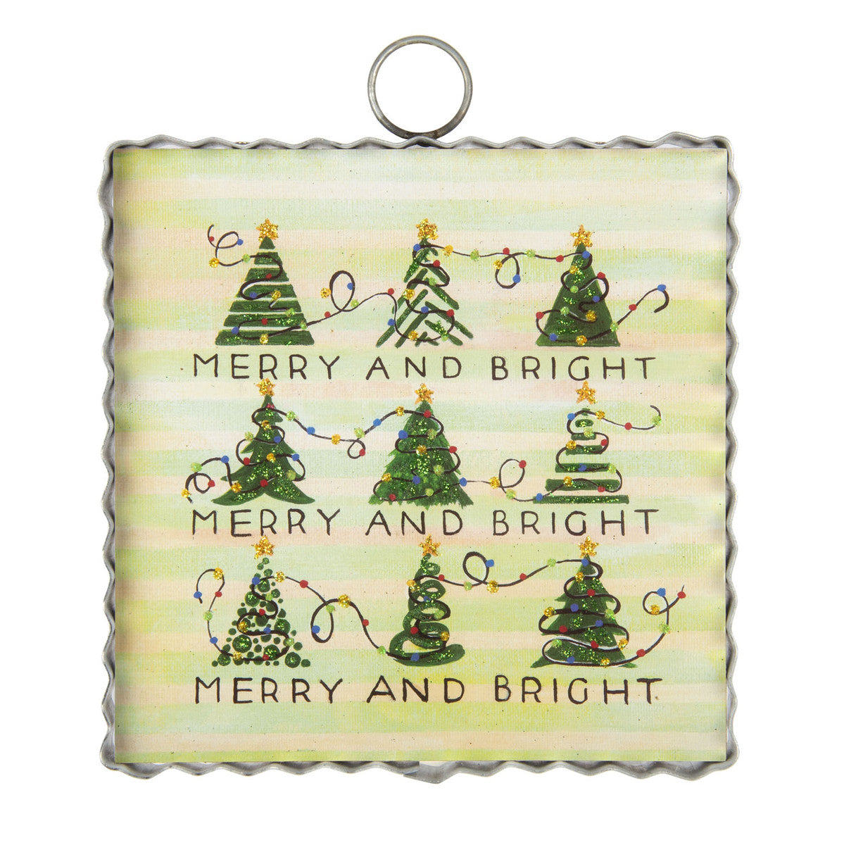 Mini Merry & Bright Trees & Lights Print