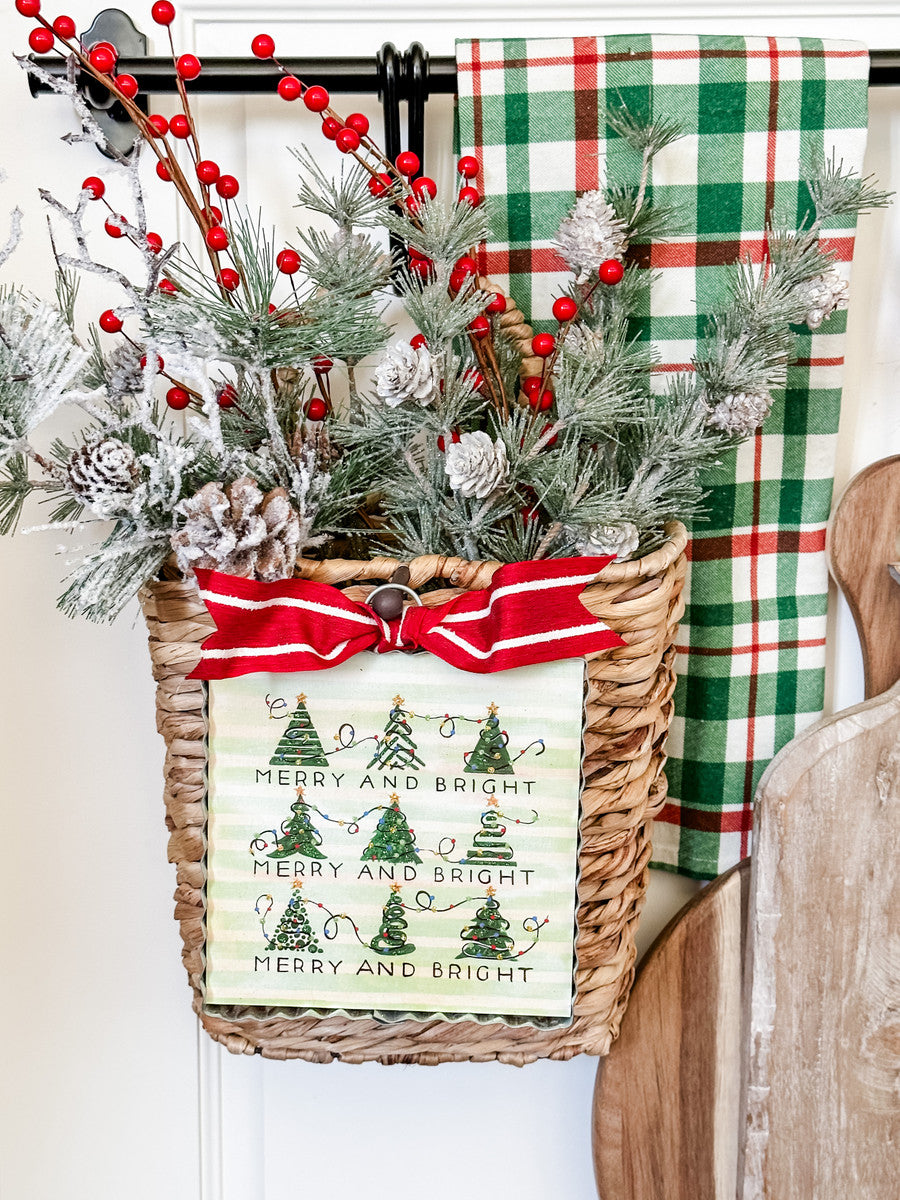 Mini Merry & Bright Trees & Lights Print