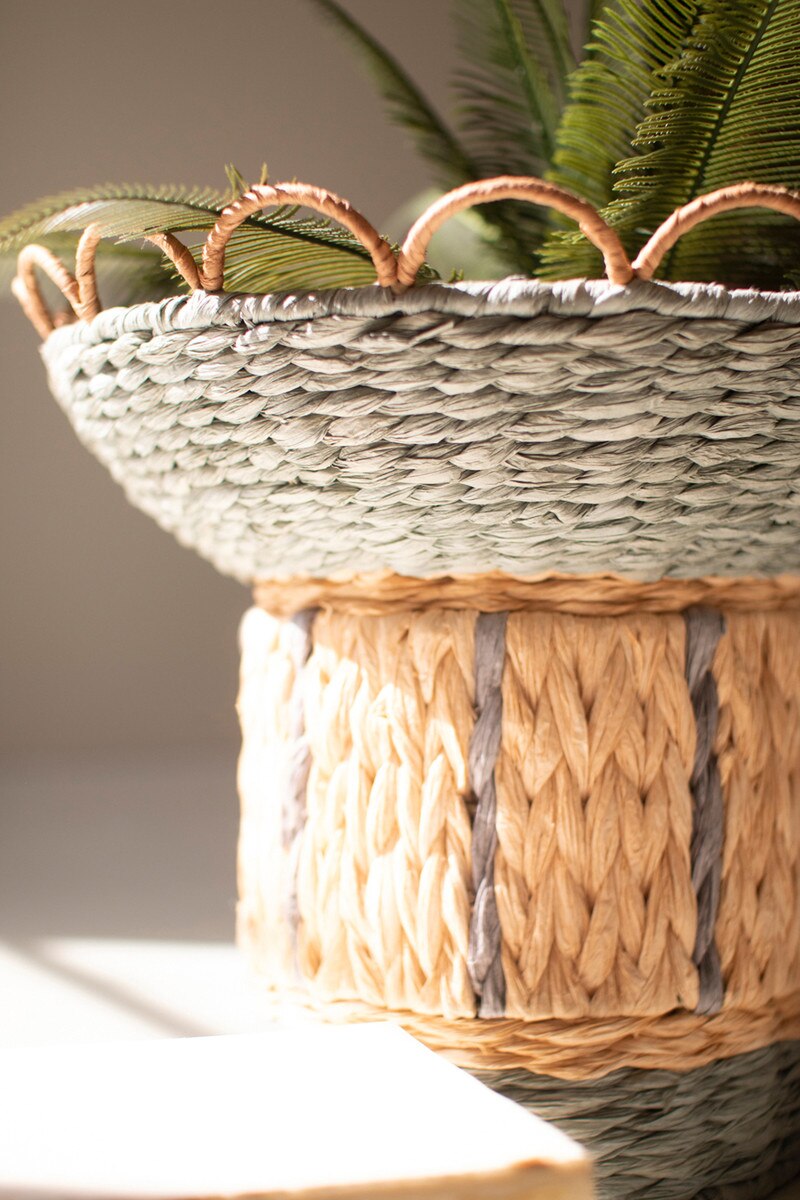 Recycled Paper Rope and Iron Compote with Scalloped Rim