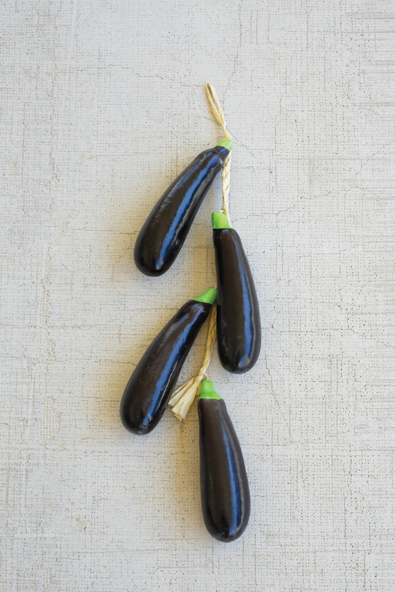 String of Artificial Eggplants