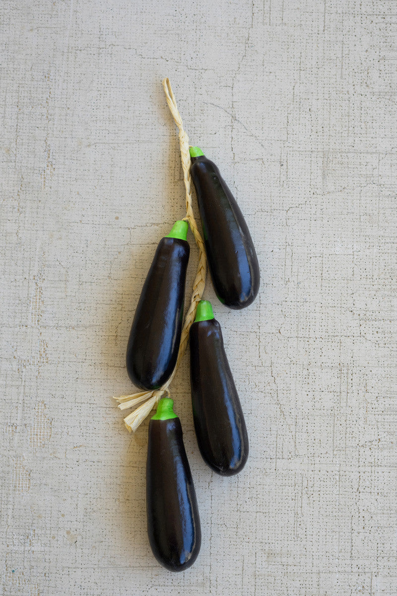 String of Artificial Eggplants