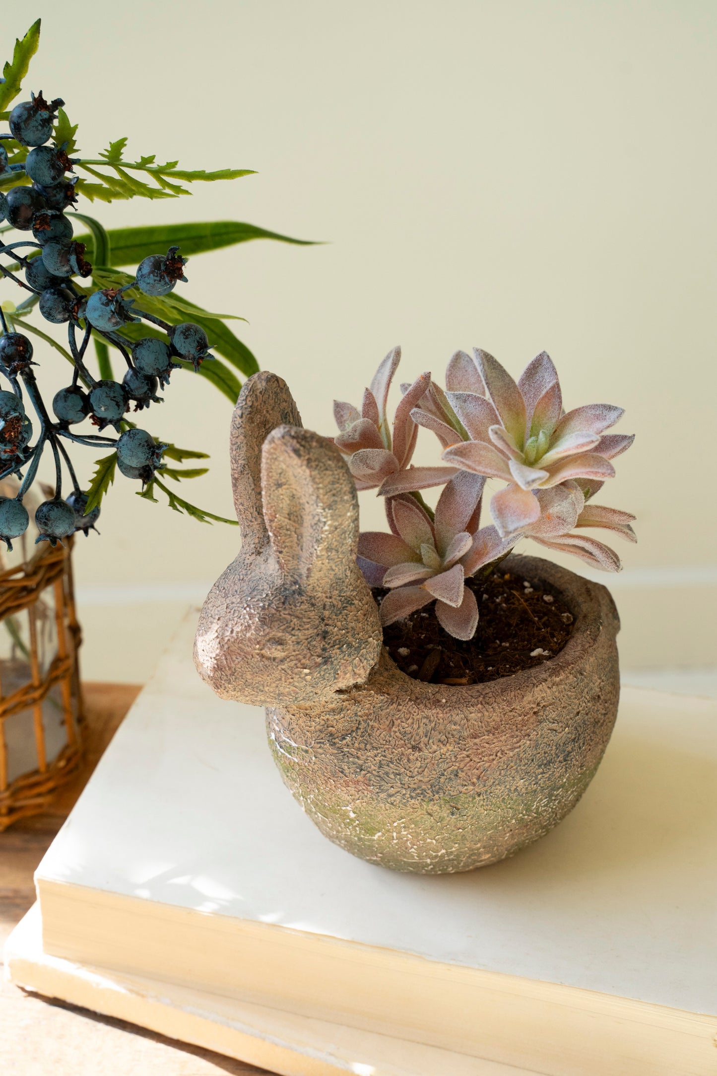 Rustic Terracotta Rabbit Planter