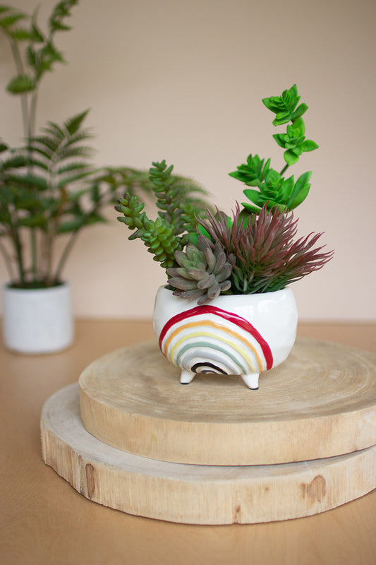 CERAMIC RAINBOW PLANTER