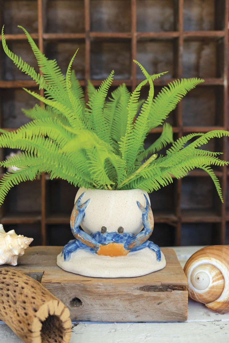 CERAMIC CRAB PLANTER