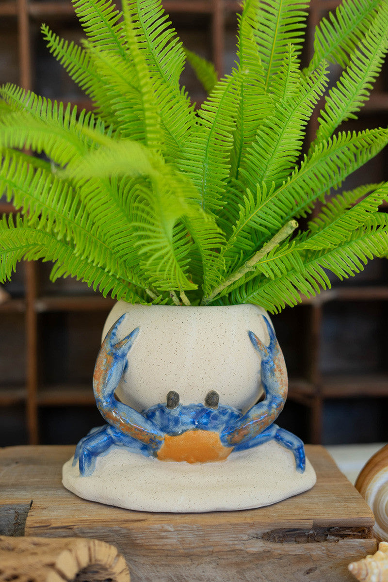 CERAMIC CRAB PLANTER