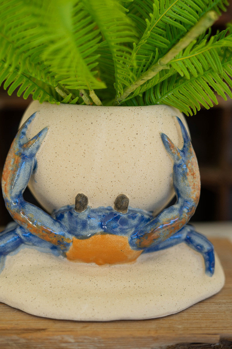 CERAMIC CRAB PLANTER