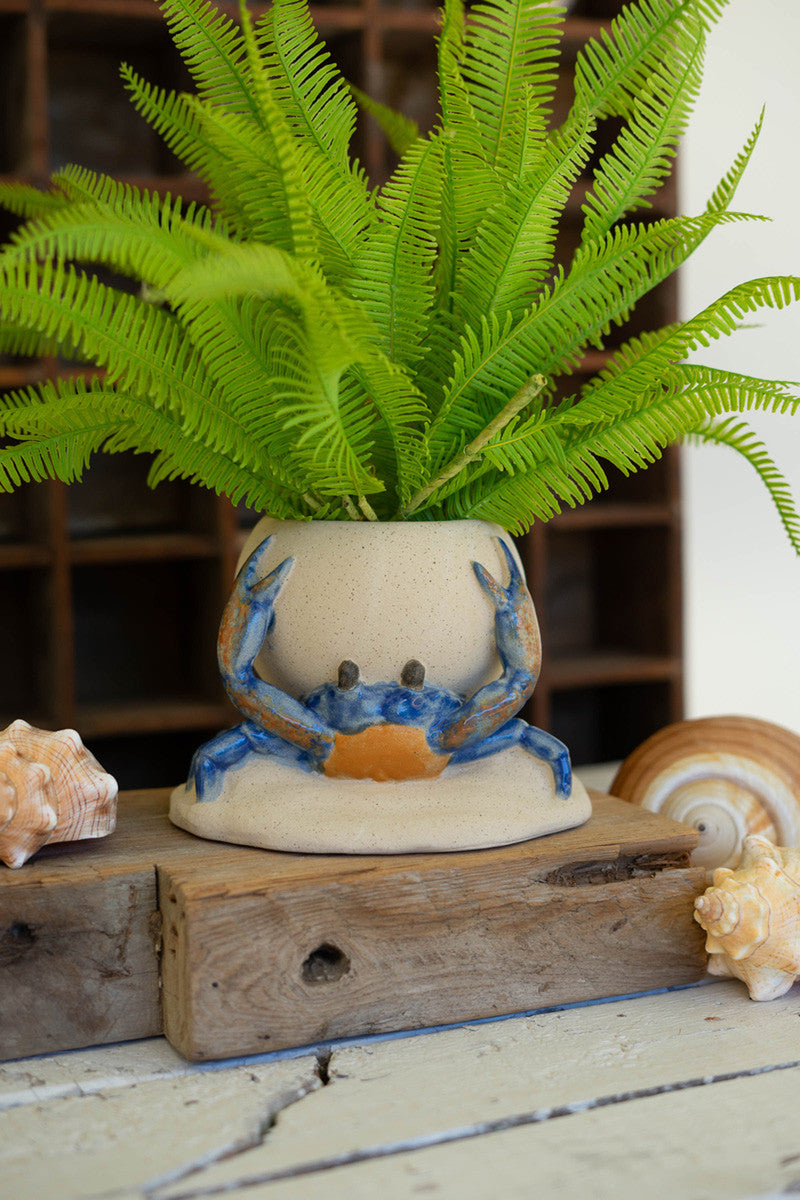 CERAMIC CRAB PLANTER