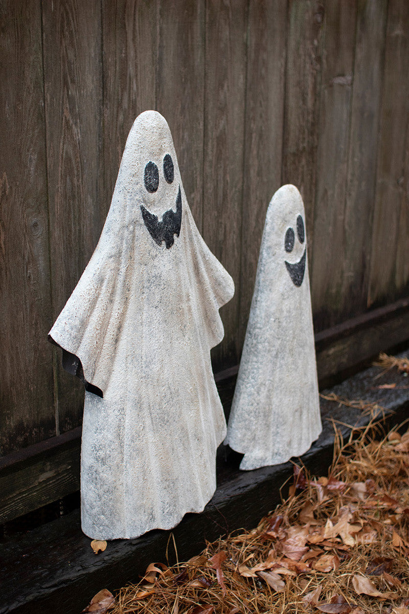 Set of Two Metal Ghosts