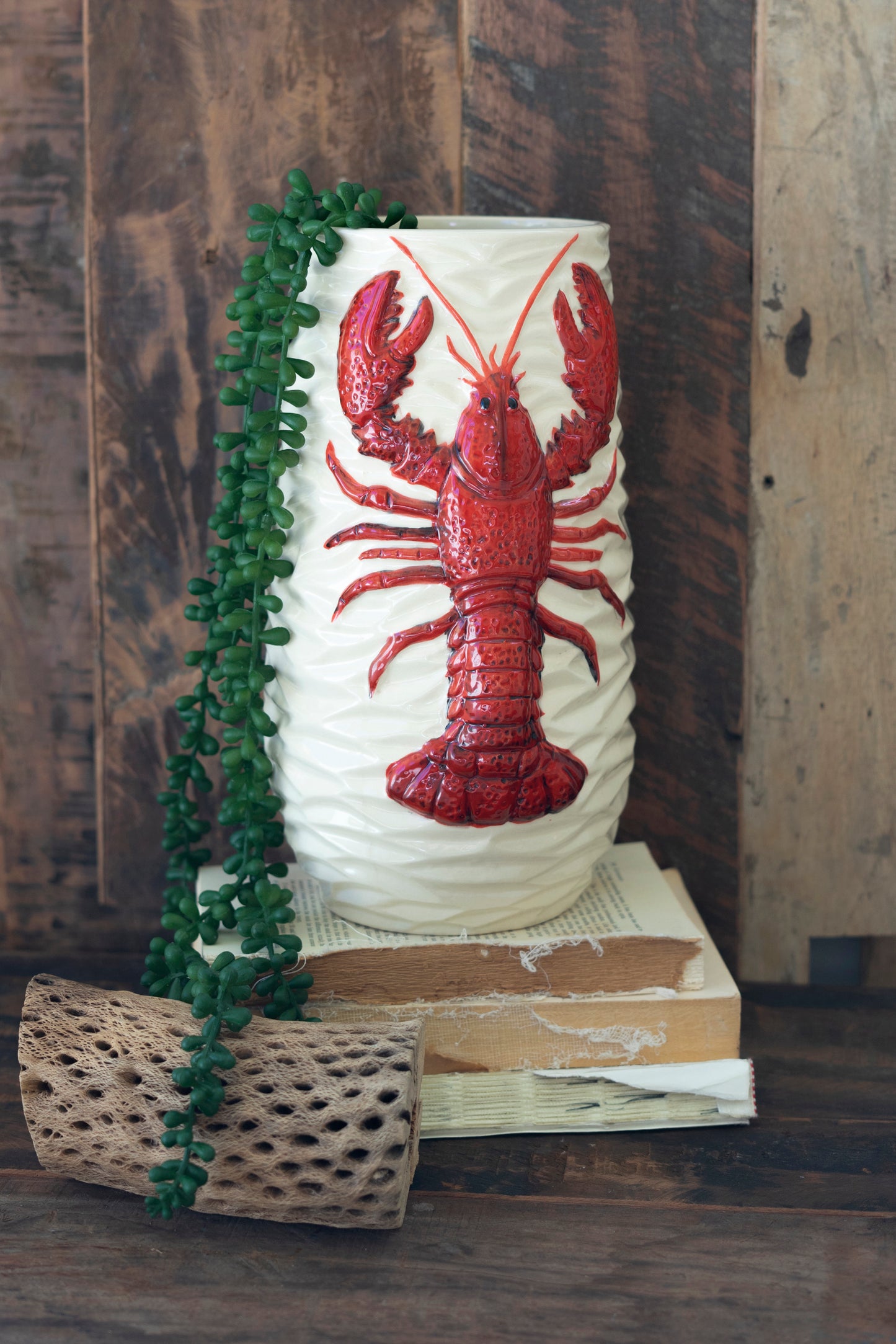 Ceramic Lobster Vase