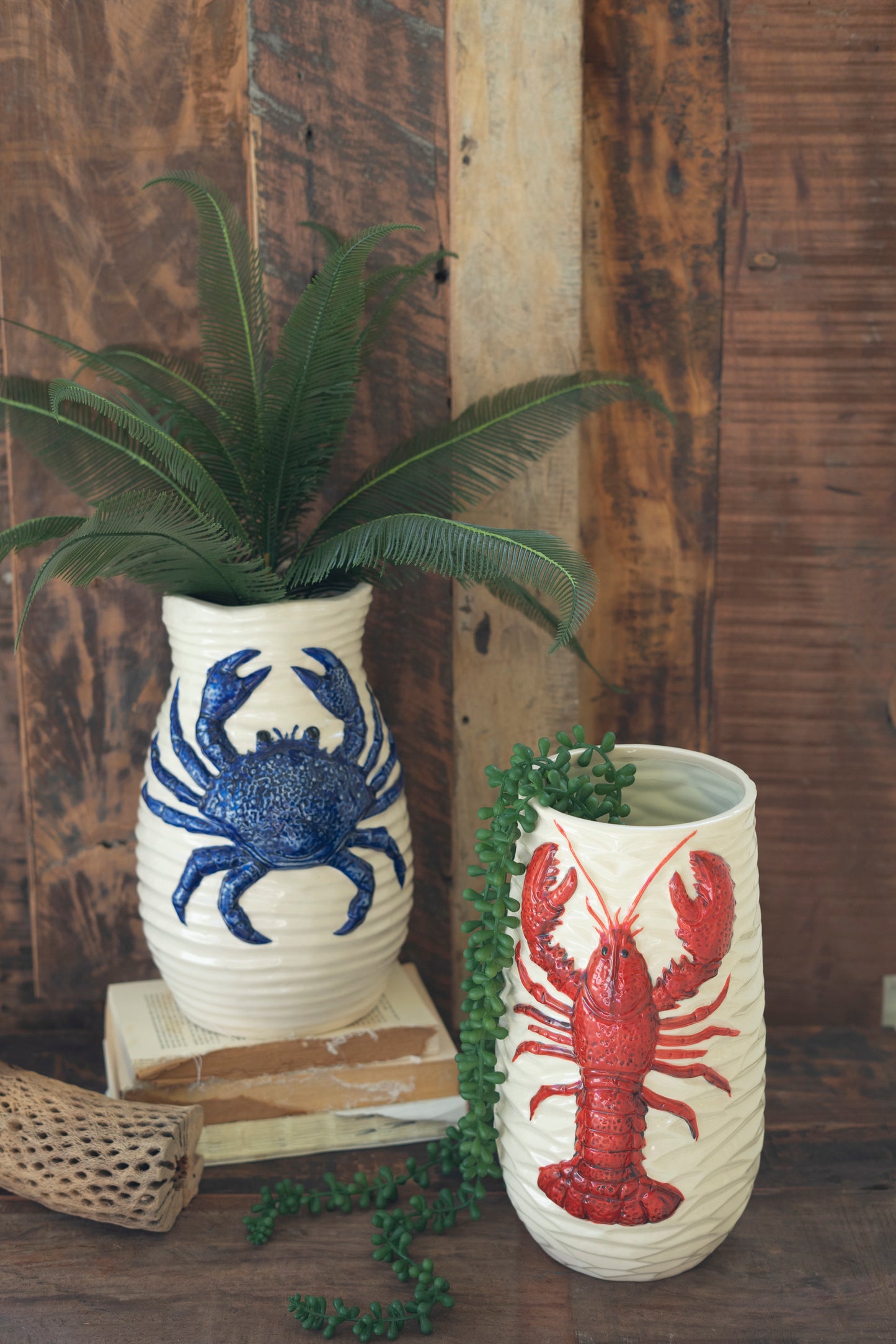 Ceramic Lobster Vase