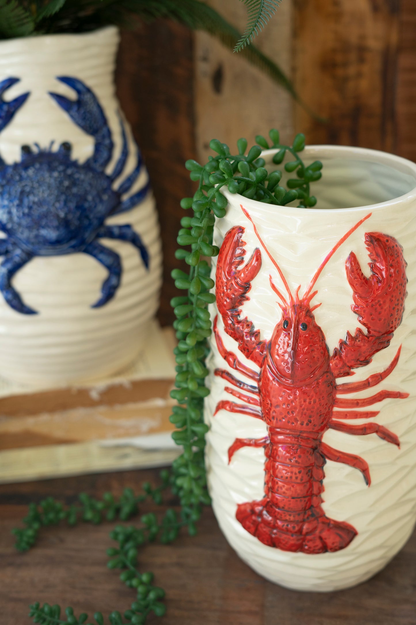 Ceramic Lobster Vase