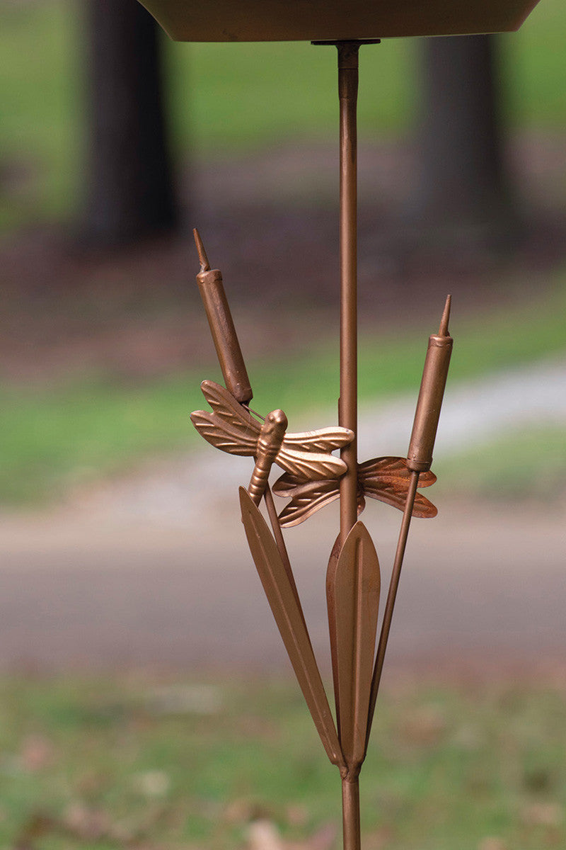 Bird Feeder Yard Stake with Copper Finish