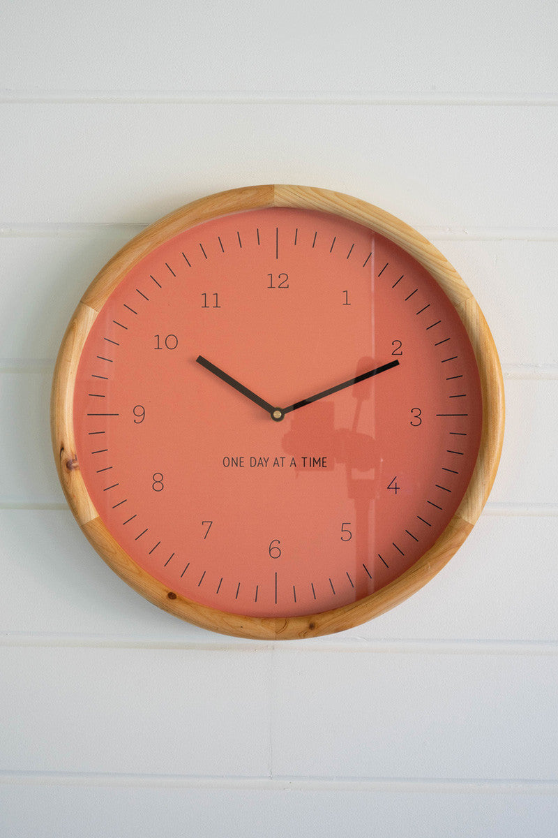 ONE DAY AT A TIME WALL CLOCK