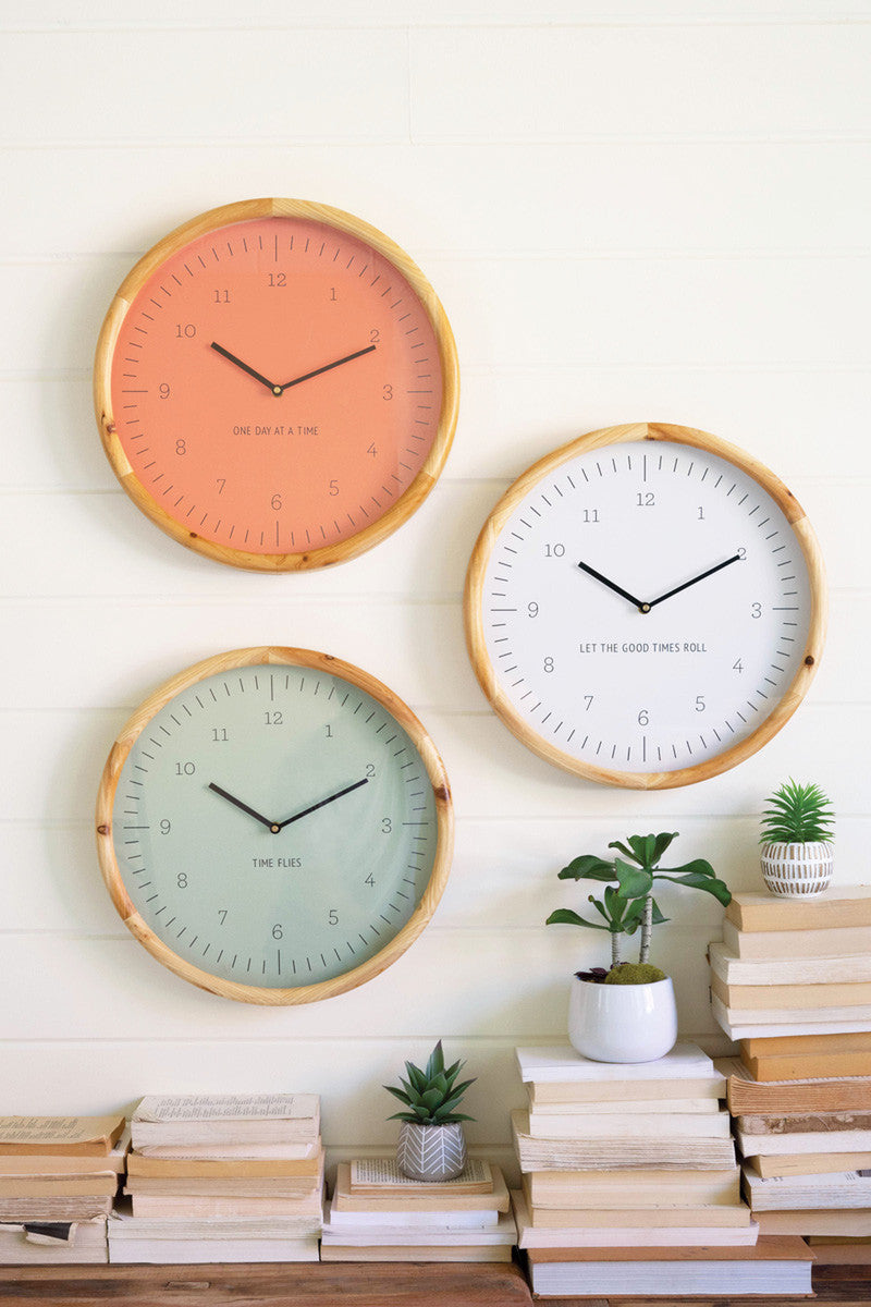 ONE DAY AT A TIME WALL CLOCK