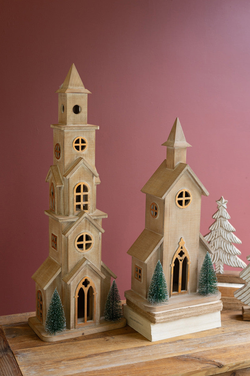 Wooden Christmas Church / Small