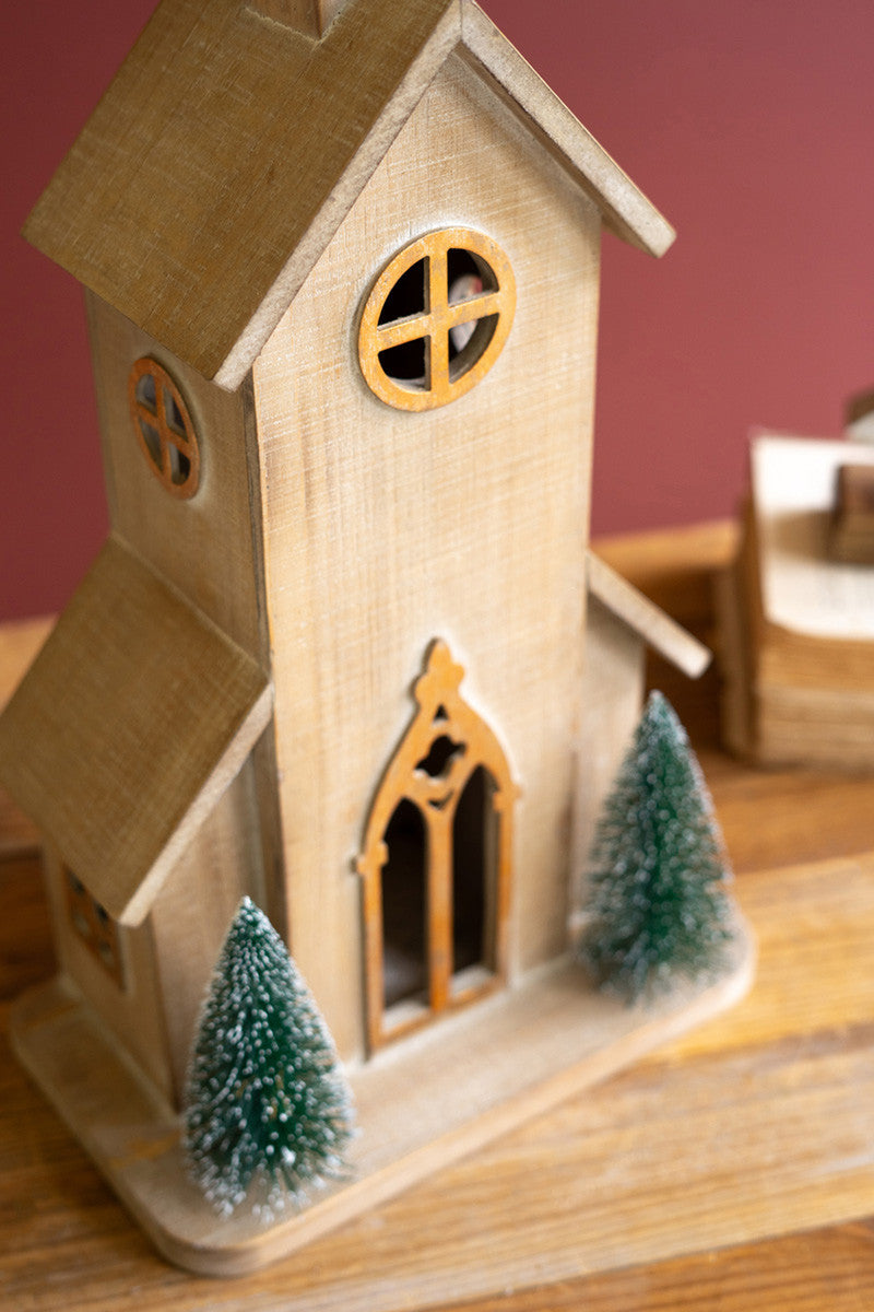 Wooden Christmas Church / Small