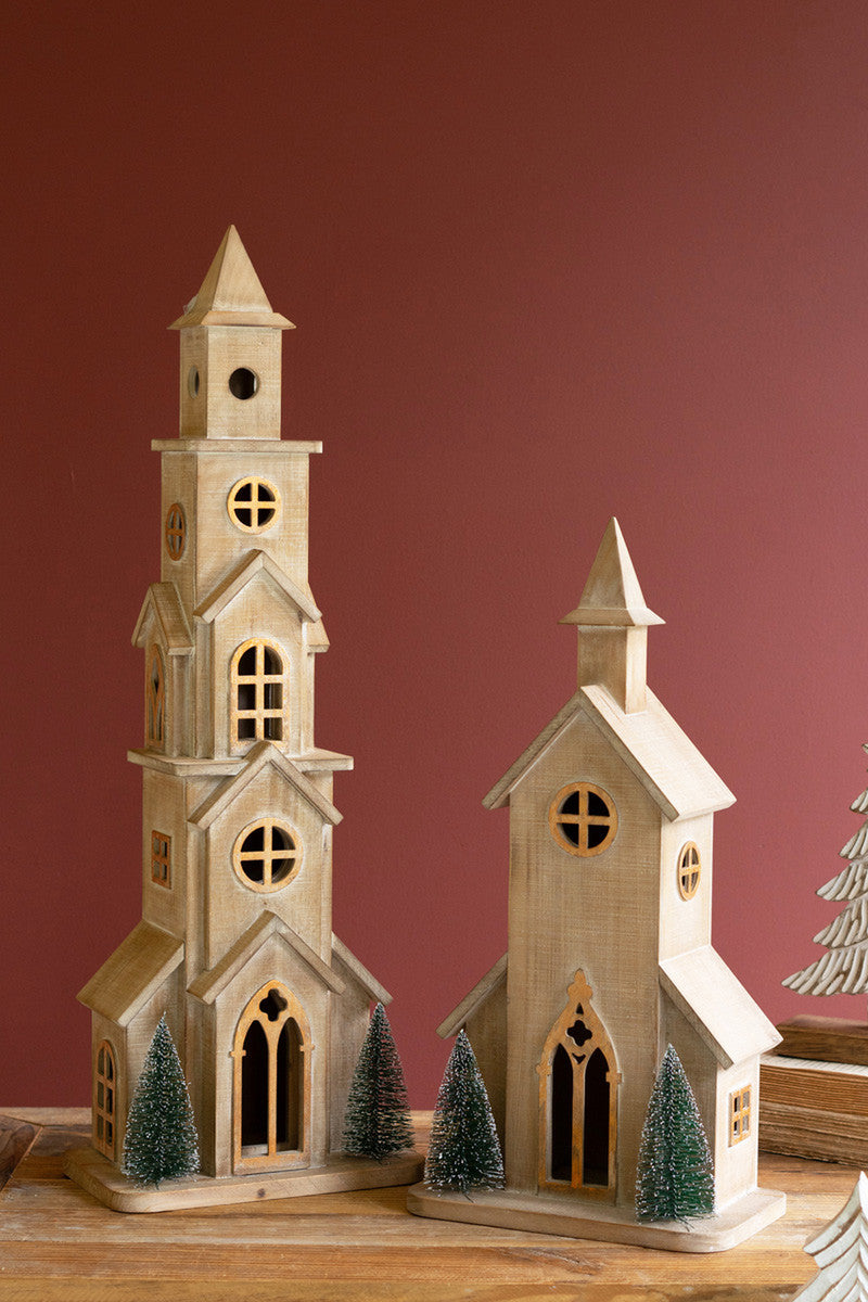 Wooden Christmas Church / Small