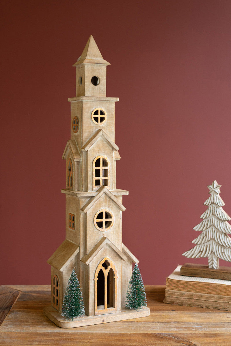 Wooden Christmas Church / Large