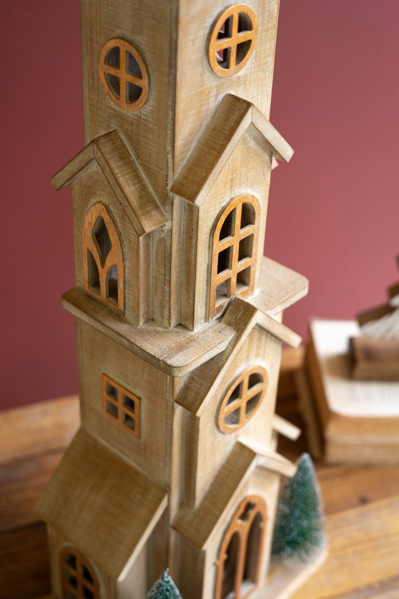 Wooden Christmas Church / Large