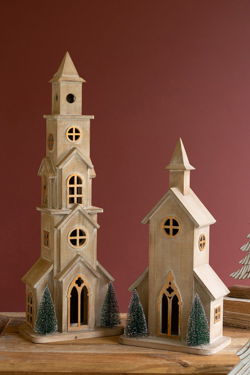 Wooden Christmas Church / Large