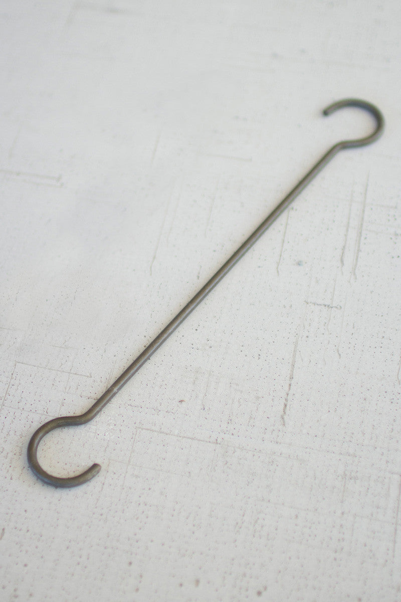 SET OF TWELVE LONG WIRE S HOOKS LONG