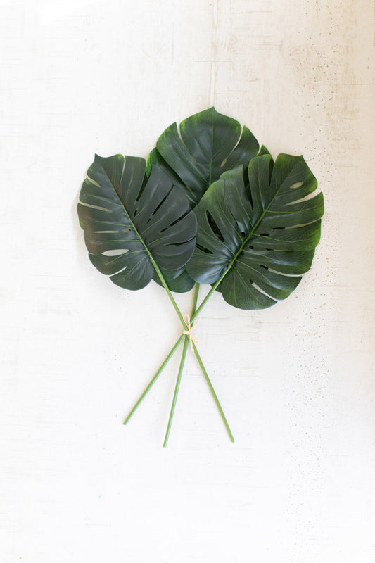 ARTIFICIAL LARGE MONSTERA LEAF BUNDLE