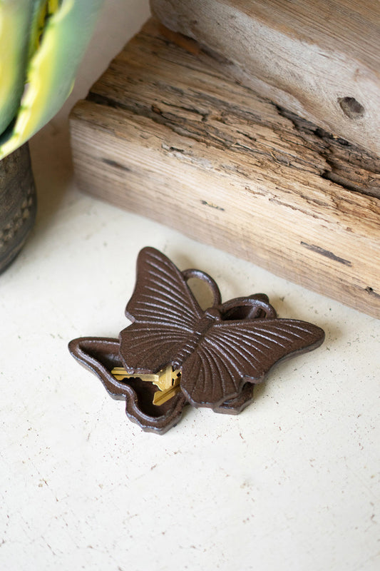 Cast Iron Butterfly Hide-A-Key