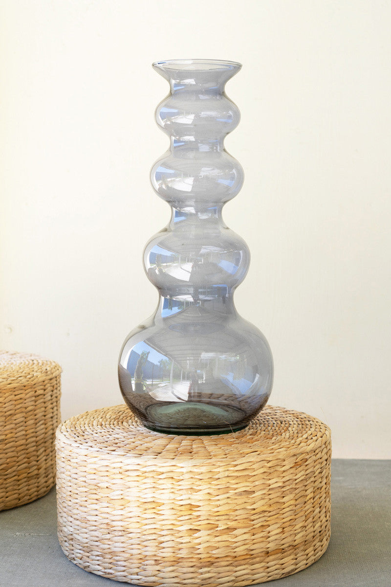 Large Glass Bubble Vase-Three Color Options