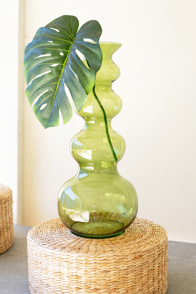 Large Glass Bubble Vase-Three Color Options