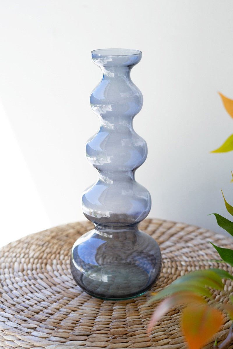 Small Glass Bubble Vase- Three Color Options