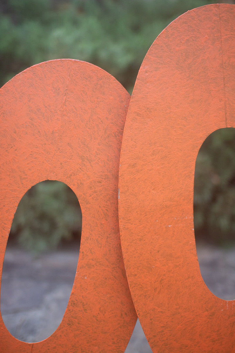 Painted Metal Halloween "Boo!" Yard Stakes