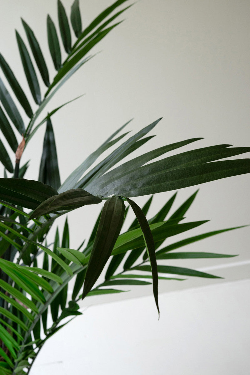 Tall Artificial Palm in a Black Plastic Pot