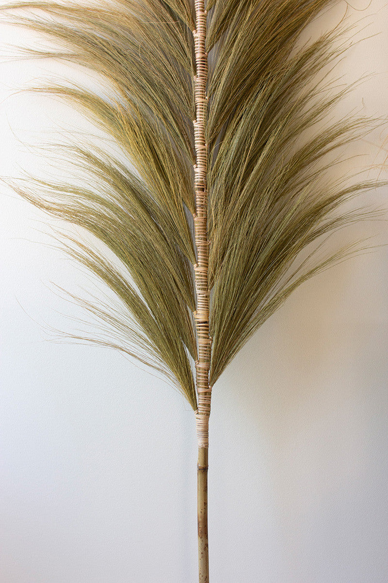 Decorative Palm Fans with Bamboo Stems