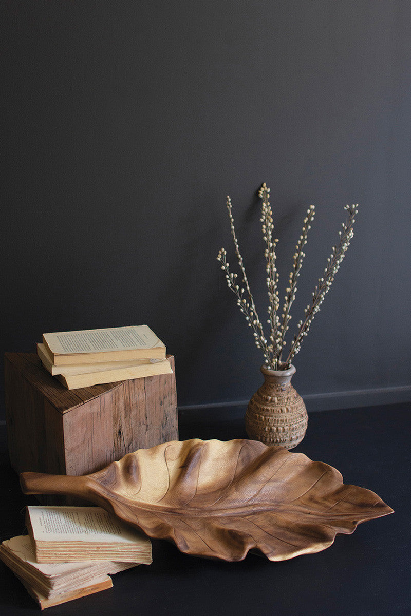 Wooden Teak Leaf Tray