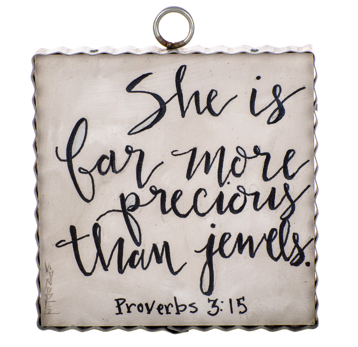 Mini Proverbs 3:15 Inspiration Print