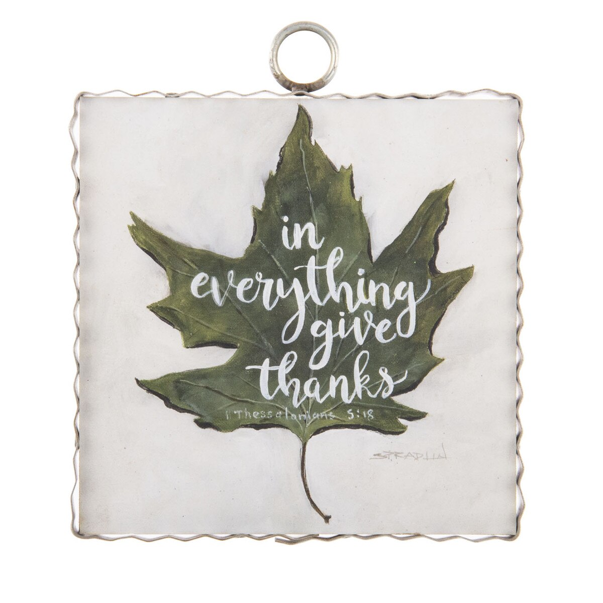 Mini "Give Thank" Leaf Print