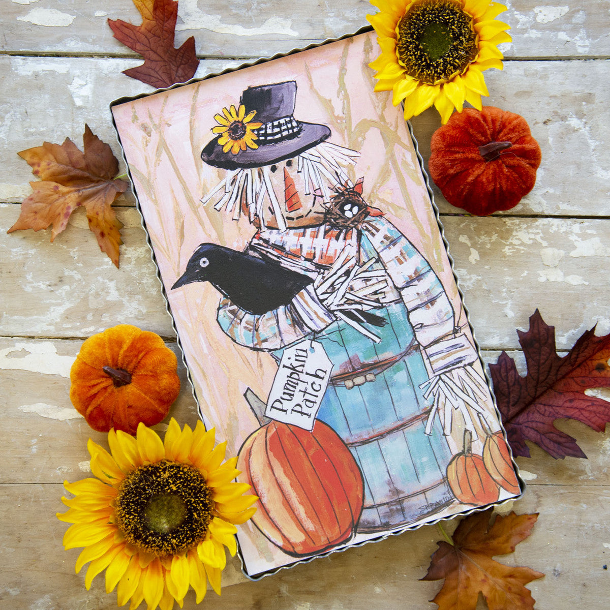 Scarecrow Ina Ice Cream Bucket Print