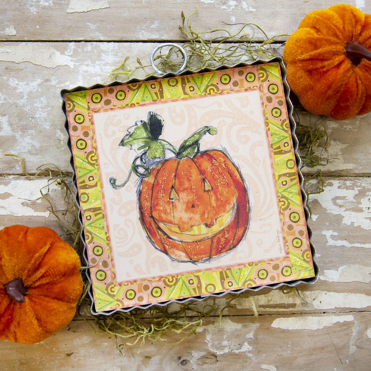 Mini Pumpkins in Pencil Print