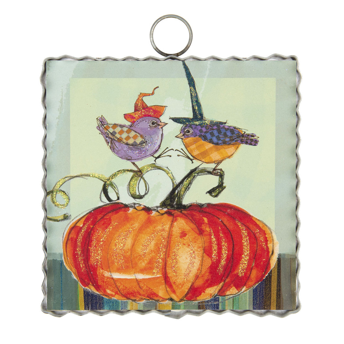 Mini Fall Witch Birds Print